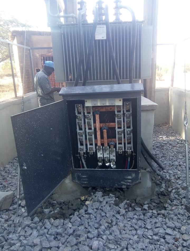 Distribution transformer installation project